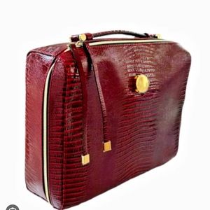 New! Estée Lauder large Red Cosmetic Travel Bag